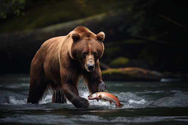 Salmone dell'orso bruno Genera Ai