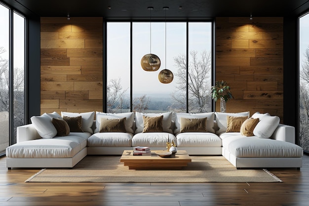 salotto luminoso naturale con divano e lampadario appeso sopra disegni idee di ispirazione