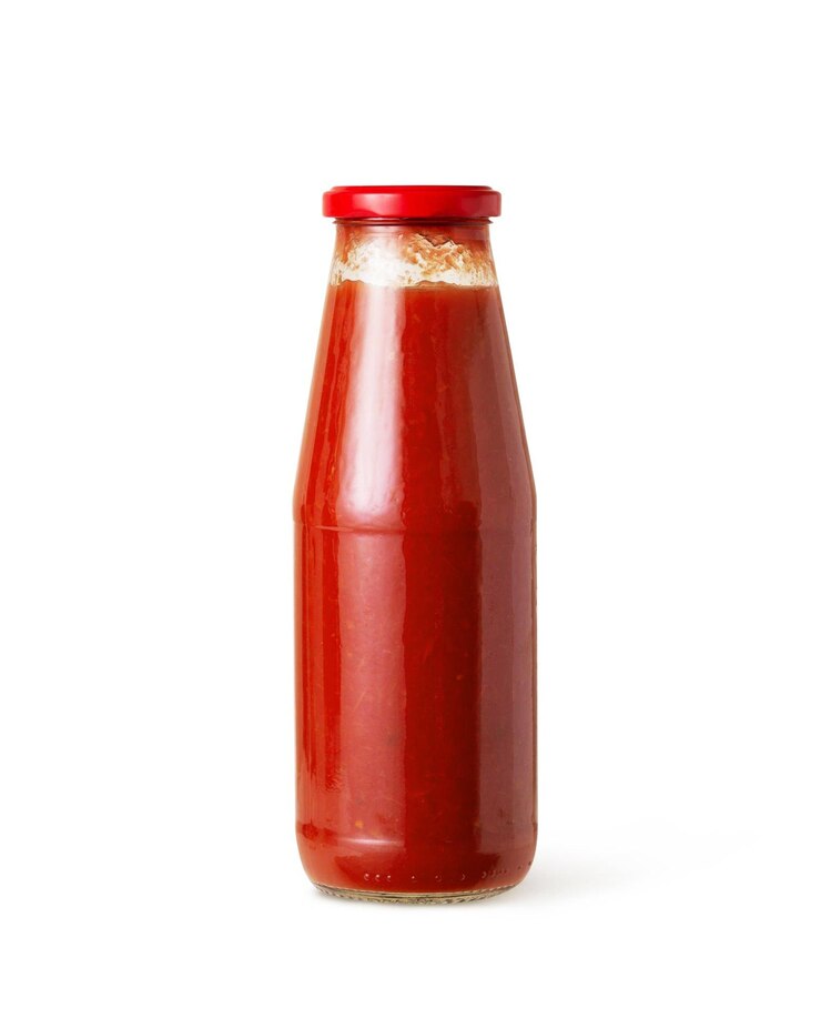 Salsa di pomodoro con tracciato di ritaglio