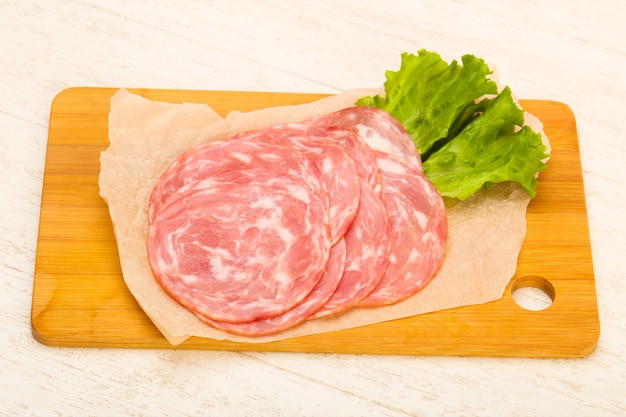 Salsiccia affettata