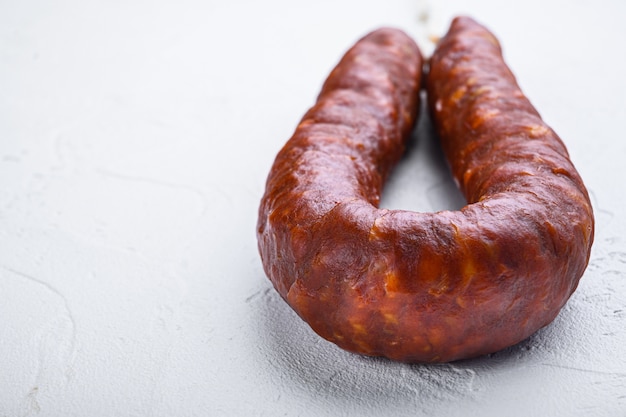 Salsiccia chorizo spagnola con spazio per il testo