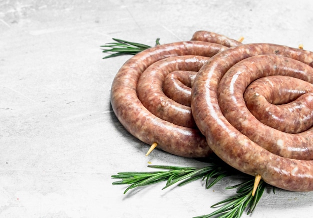 Salsiccia cruda al rosmarino profumato