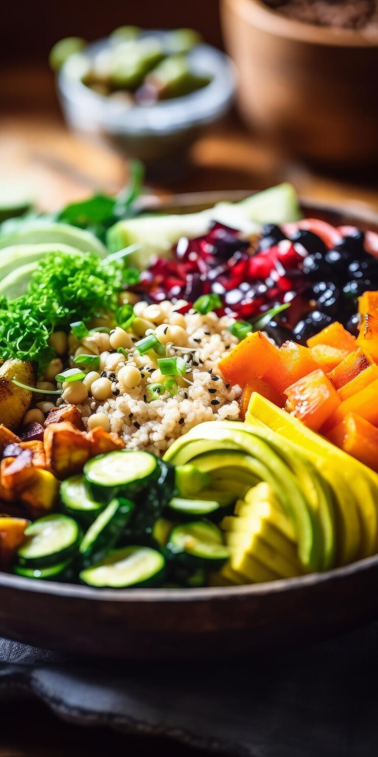 Salutare Zen Buddha Bowl Sereno equilibrato e naturalmente vibrante