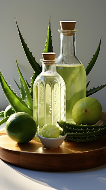 Salute e bellezza L'aloe vera adorna la tavola