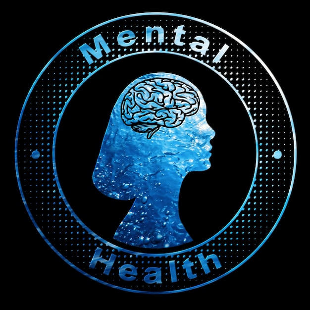 Salute mentale Concept di psicologia femminile