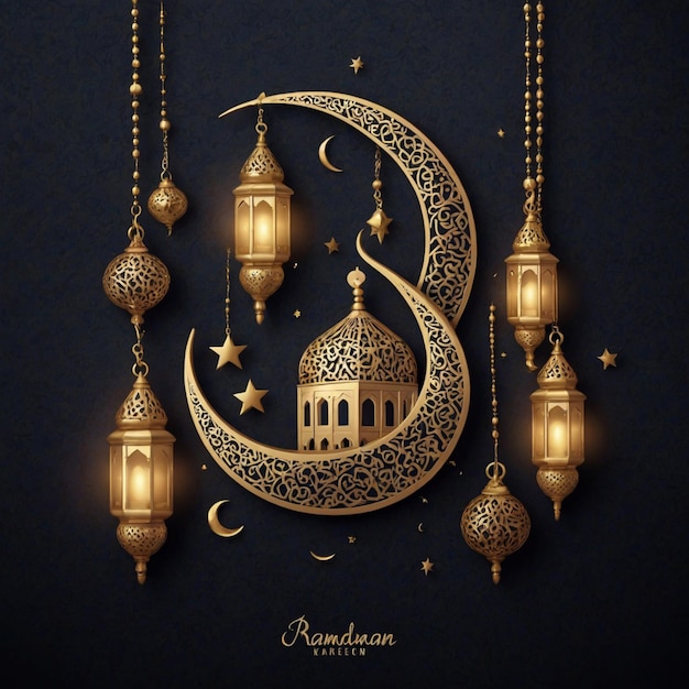 Saluto di Eid Mubarak o Ramadan Kareem Mandala di lusso design di sfondo mistico in colore oro