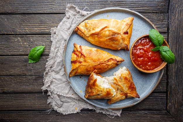 Samsa o samosa con filetto di pollo