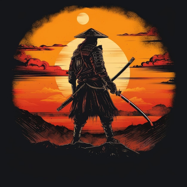 Samurai al tramonto IA generativa