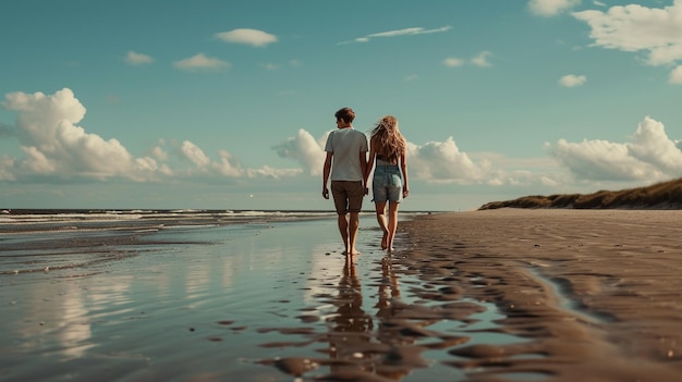 San Valentino coppia in spiaggia