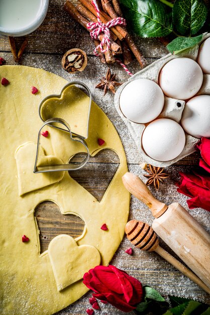 San Valentino sfondo di cottura