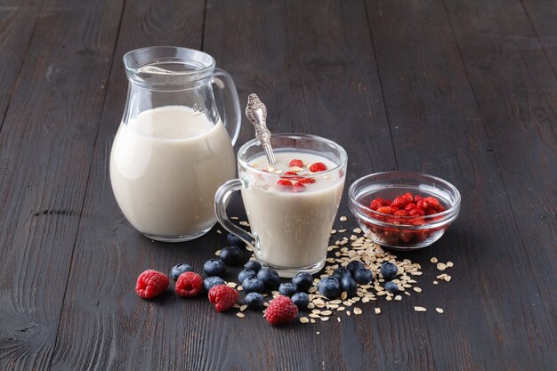 Sana colazione con latte d'avena fatto in casa