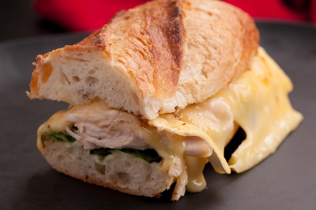 Sandwich di pollo e brie