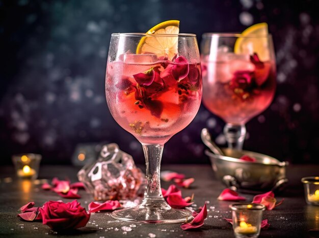 Sangria in vetro con frutta