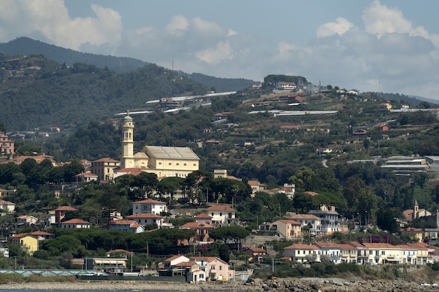 Sanremo serra vista dal mare liguria italia