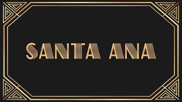 Santa Ana Jazz testo d'oro