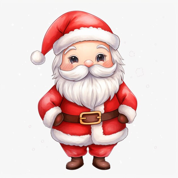 Santa Claus Acquarello Clipart