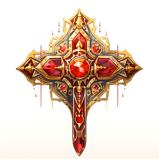 Santo Fuoco Santa Croce Materiale in ottone con forma di fiamma incisione Felice Domenica delle Palme Quadro Acquerello Arte