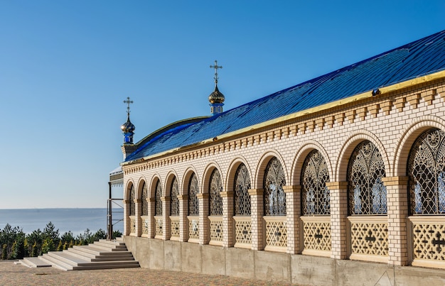 Santo protezione Skete della Santa Dormizione Monastero di Odessa della diocesi di Odessa della Chiesa ortodossa ucraina in una soleggiata giornata invernale