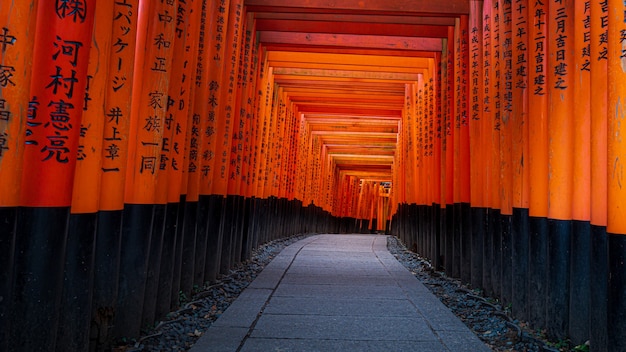 Santuario di Fushimi Inari Taisha a Kyoto, Giappone