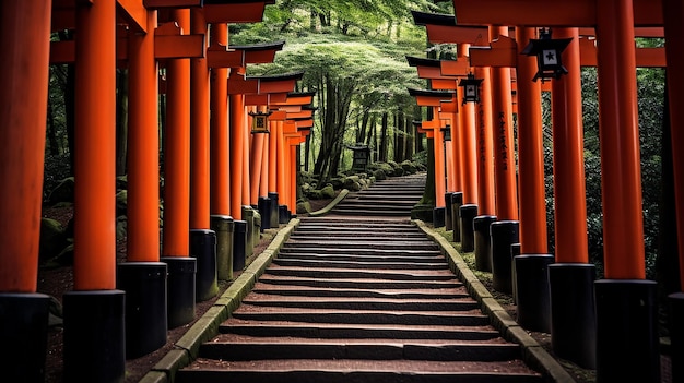 Santuario di Fushimi Inari Taisha, punto di riferimento del Giappone, a Kyoto