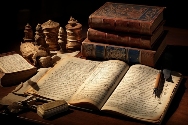 Sapienza dei secoli, pergamena, calligrafia.