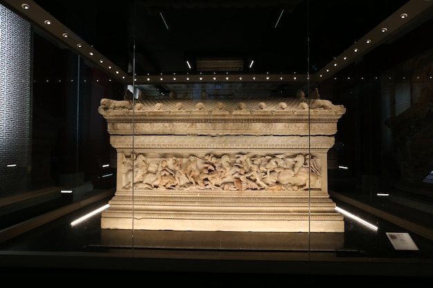 Sarcofago di Alessandro nei Musei Archeologici di Istanbul Istanbul Turchia