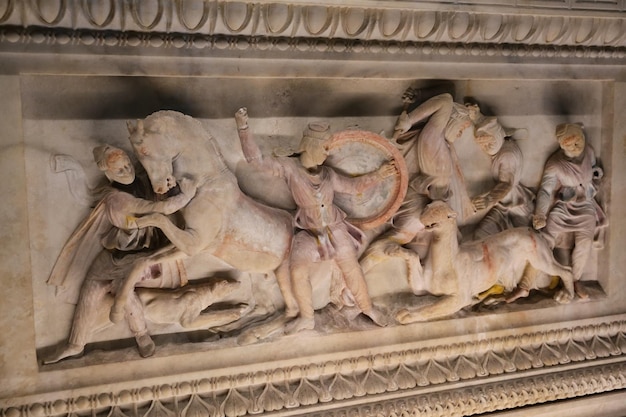 Sarcofago di Alessandro nel Museo Archeologico di Istanbul Istanbul Turchia