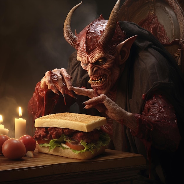 Satana si sta godendo un bel panino BLT.