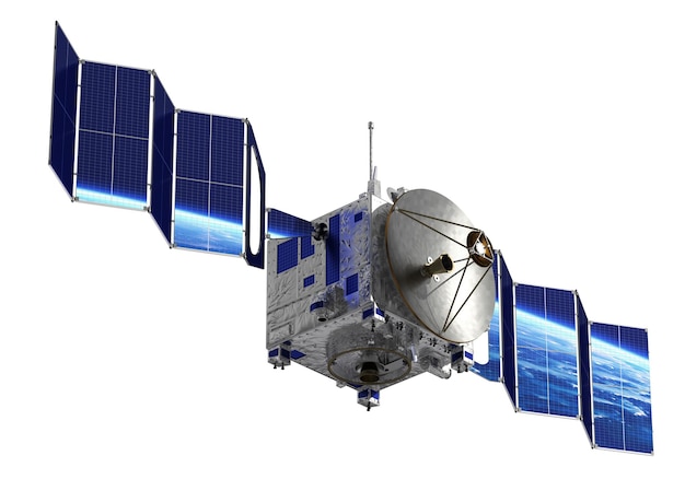 Satellite distribuisce pannelli solari