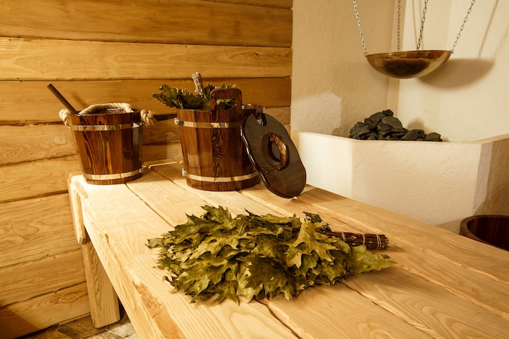 Foto sauna russa in legno