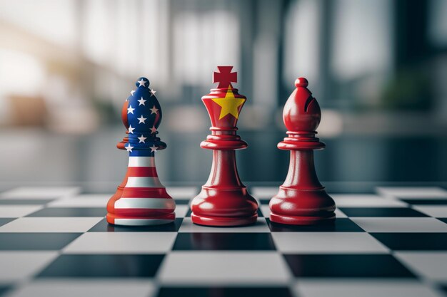 Scacchi geopolitici Cina contro Stati Uniti