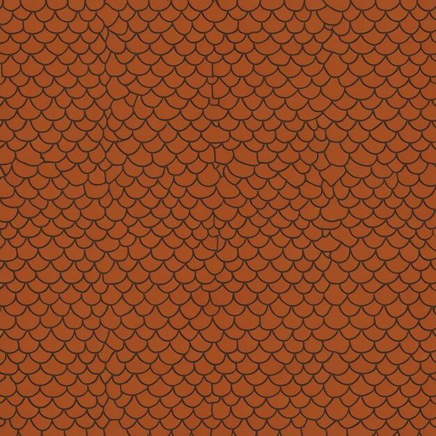 Scale del drago Disegno senza cuciture Sfumature di arancione e marrone Texture della scala del drago Sfondio