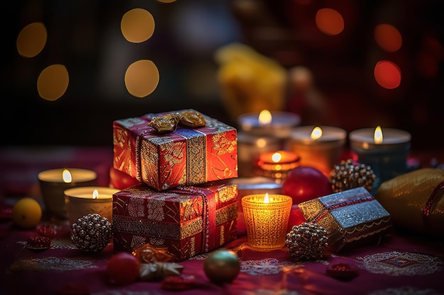 Scambio di regali e regali Diwali