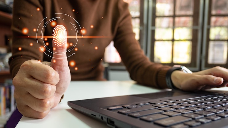 Scanner di impronte digitali per schermo tattile della persona