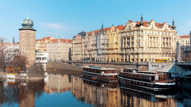 Scape di strada di Praga Repubblica Ceca