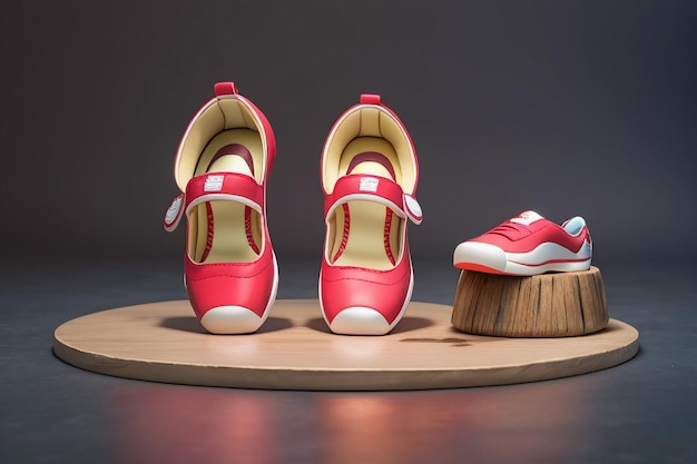Scarpe da basket, scarpe sportive, scarpe casuali, vari tipi di scarpe, sfondo di esposizione del prodotto