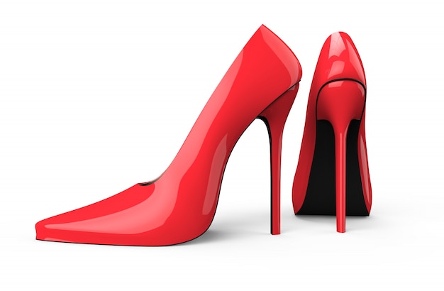 Scarpe da donna rosse con tacco alto