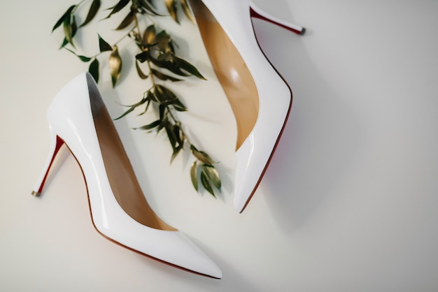 Scarpe da sposa della sposa, bella moda