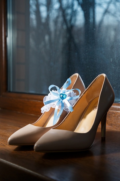 Scarpe da sposa in pelle da donna