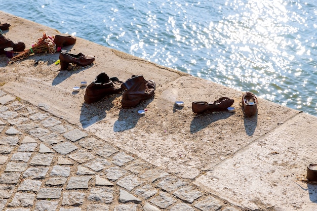 Scarpe sul Danubio, un monumento agli ebrei nella seconda guerra mondiale ebreo memoriale Budapest ungherese