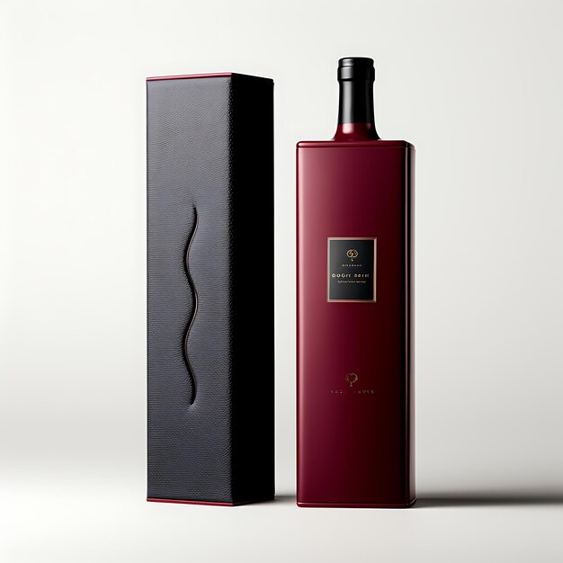 Scatola di molti materiali bottiglia di vino squisita scatola di cartone scatola suede mater design creativo packagingi