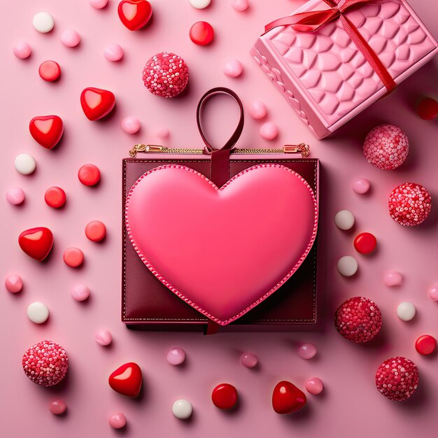 Scatola regalo di San Valentino con decorazione