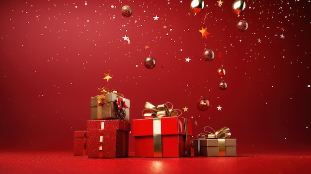 scatole regalo attraenti per la festa di Natale