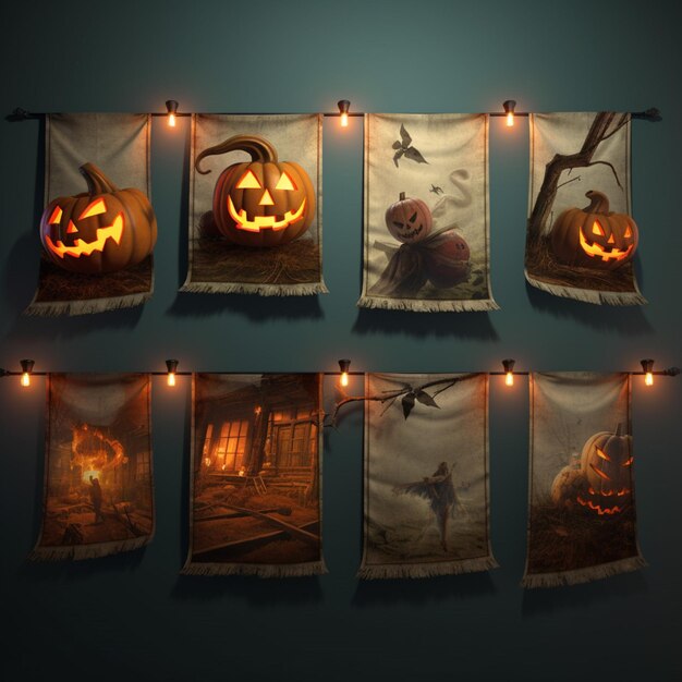 Scatti di prodotti di banner di Halloween di alta qualità