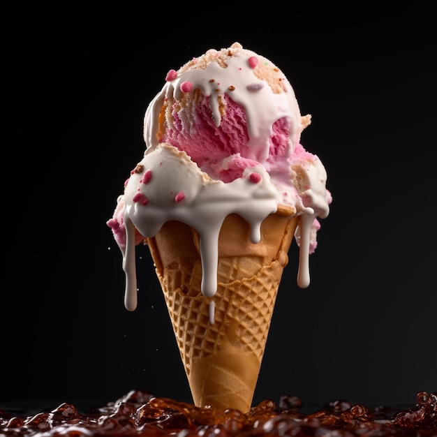 Scatti di prodotti di foto di gelati senza sfondo