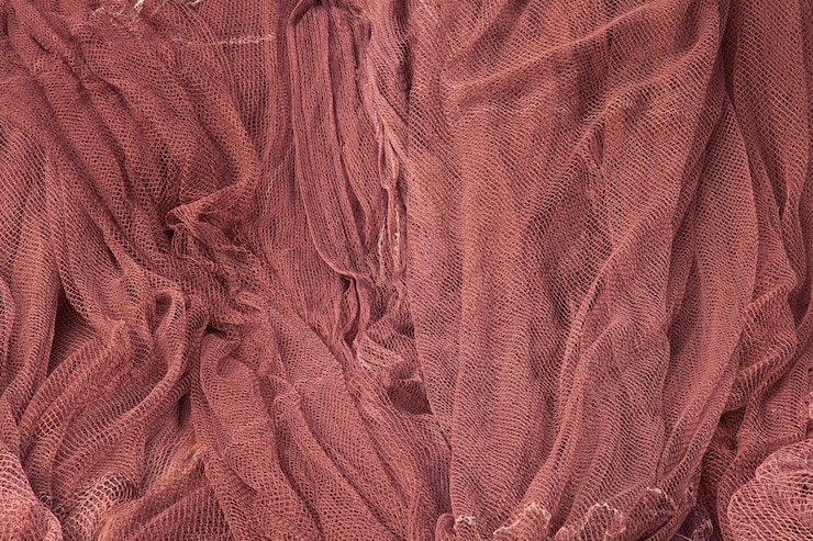 Foto scatto a tutto fotogramma di tessuto rosa