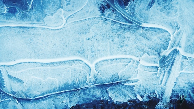 Scatto completo del ghiaccio sul campo