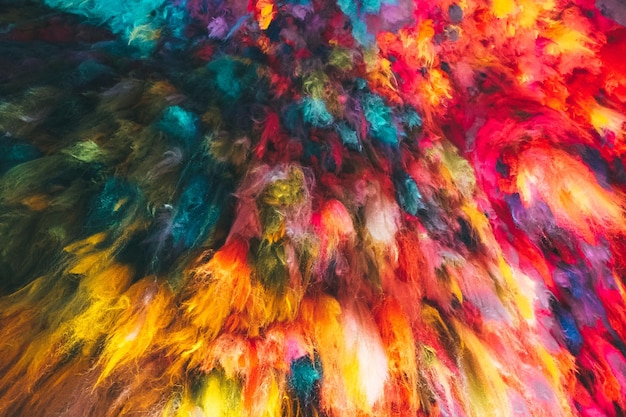 Scatto completo di acqua multicolore