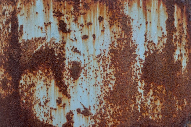 Scatto completo di metallo arrugginito