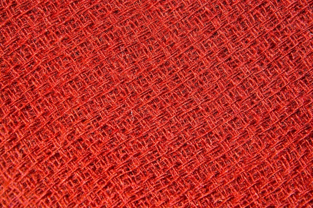 Scatto completo di tessuto rosso